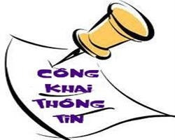 Công khai theo thông tư 36