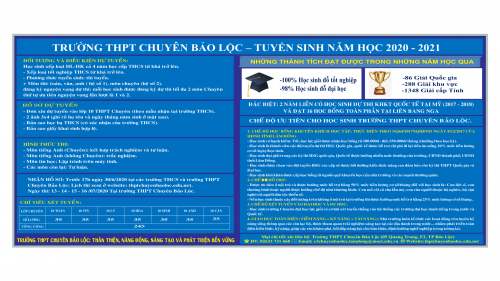 Điểm mới trong tuyển sinh lớp 10 Chuyên năm học 2020-2021