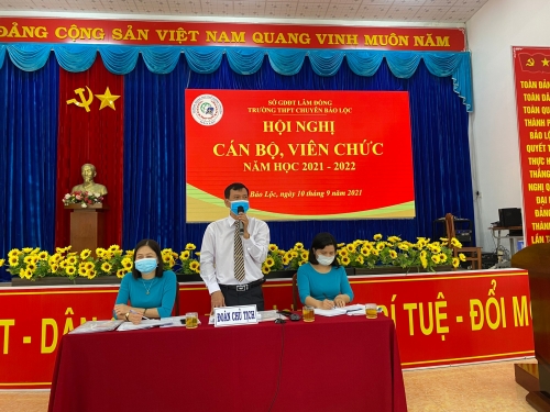 Hội nghị cán bộ, viên chức năm học 2021- 2022